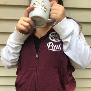 PINK zip up hoody 🌂